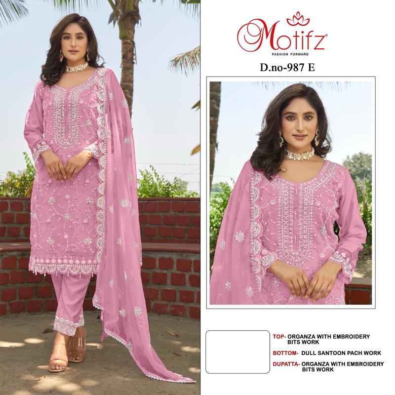 Motifz 987 catalog pakistani suits wholesalers in amritsar