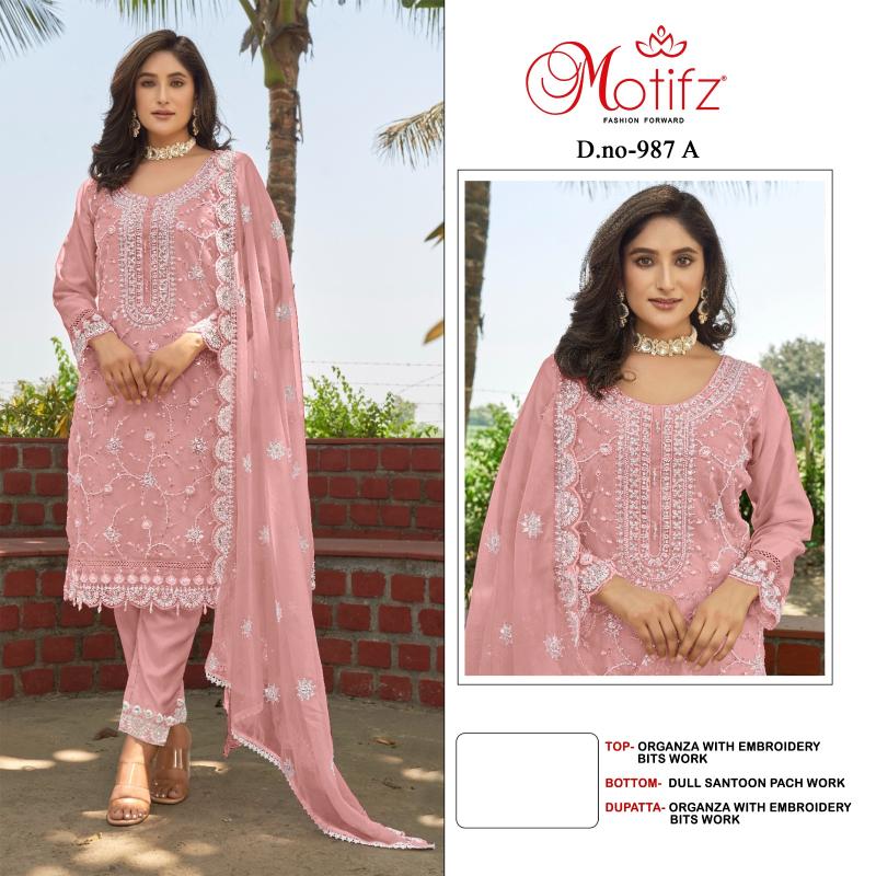 Motifz 987 catalog pakistani suits wholesalers in amritsar