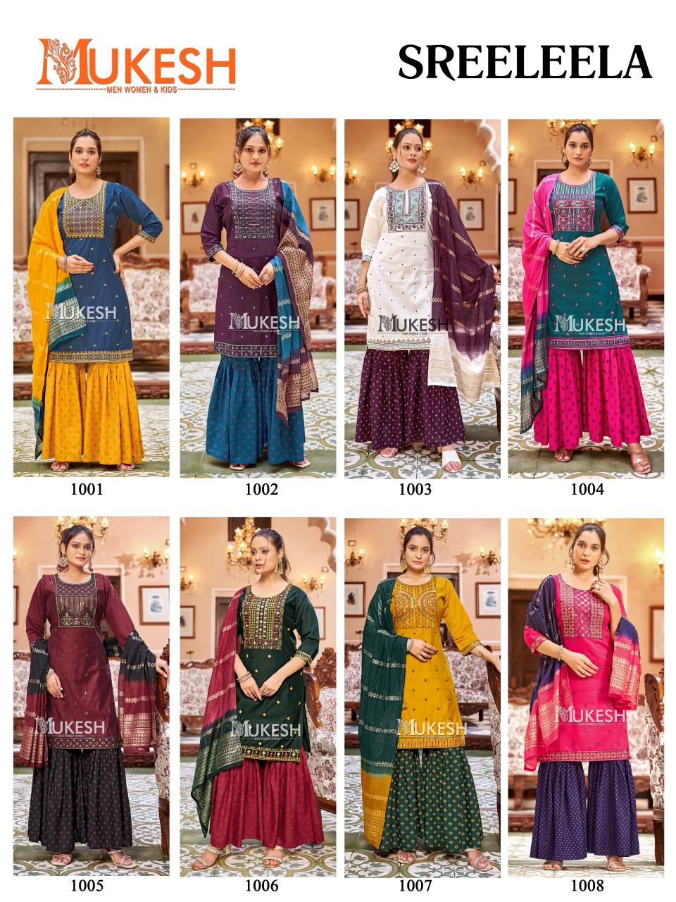 Mukesh Sree Leela catalog wholesale kurti faisalabad