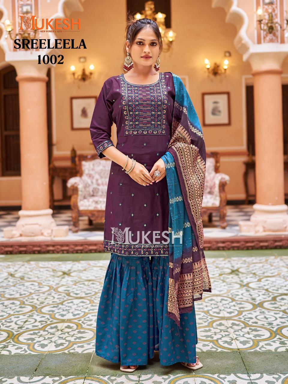 Mukesh Sree Leela catalog wholesale kurti faisalabad