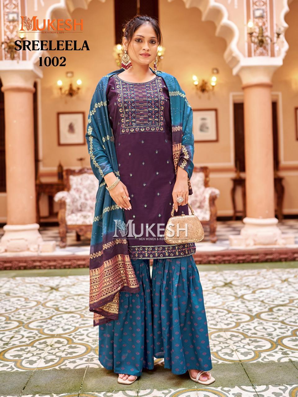 Mukesh Sree Leela catalog wholesale kurti faisalabad