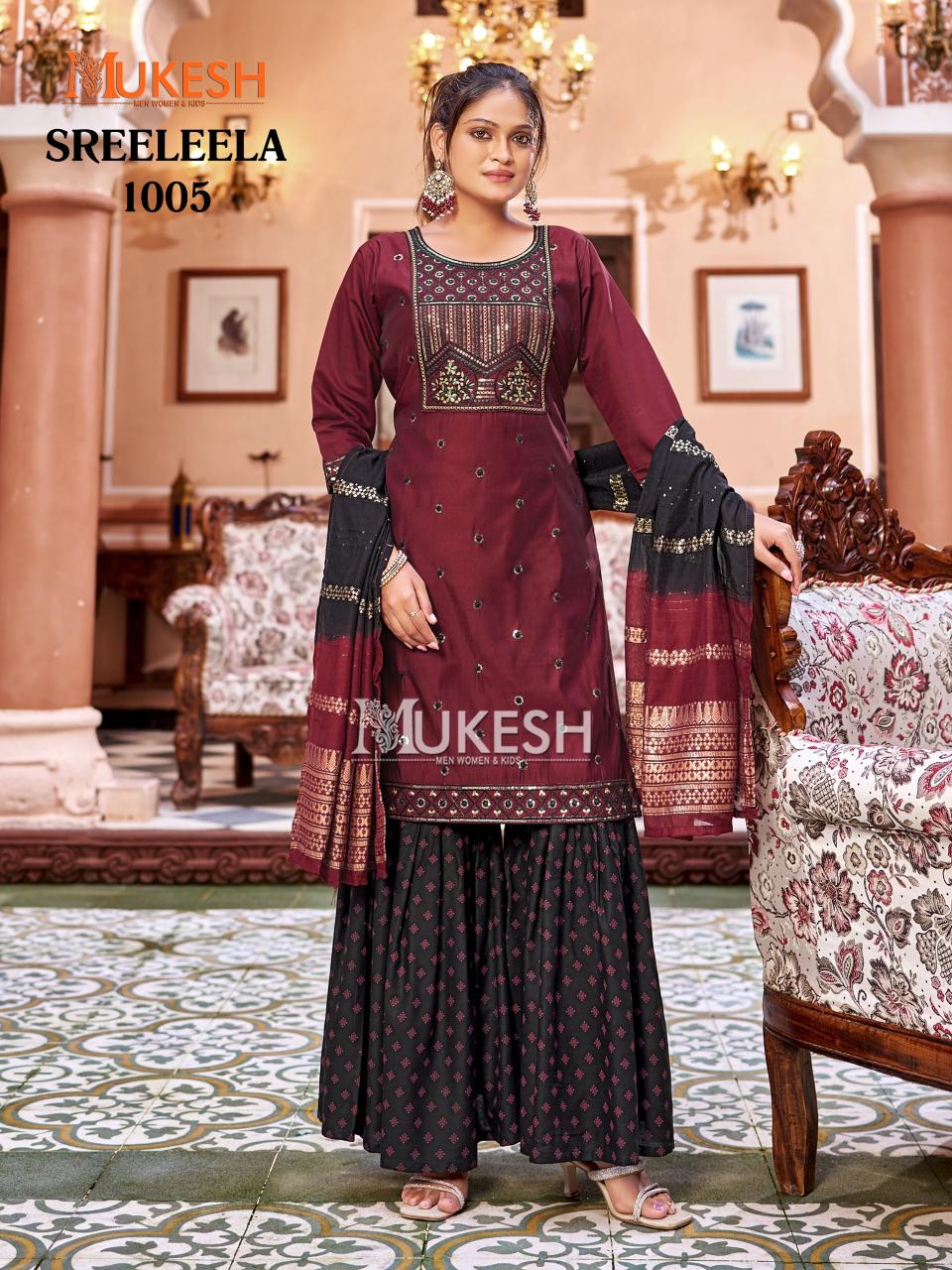Mukesh Sree Leela catalog wholesale kurti faisalabad
