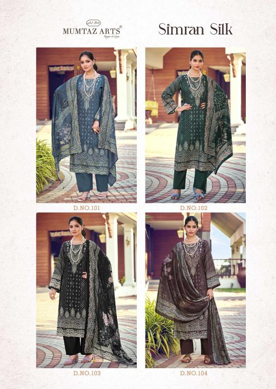 Mumtaz Arts Simran Silk catalog wholesale dress material market in jaipur