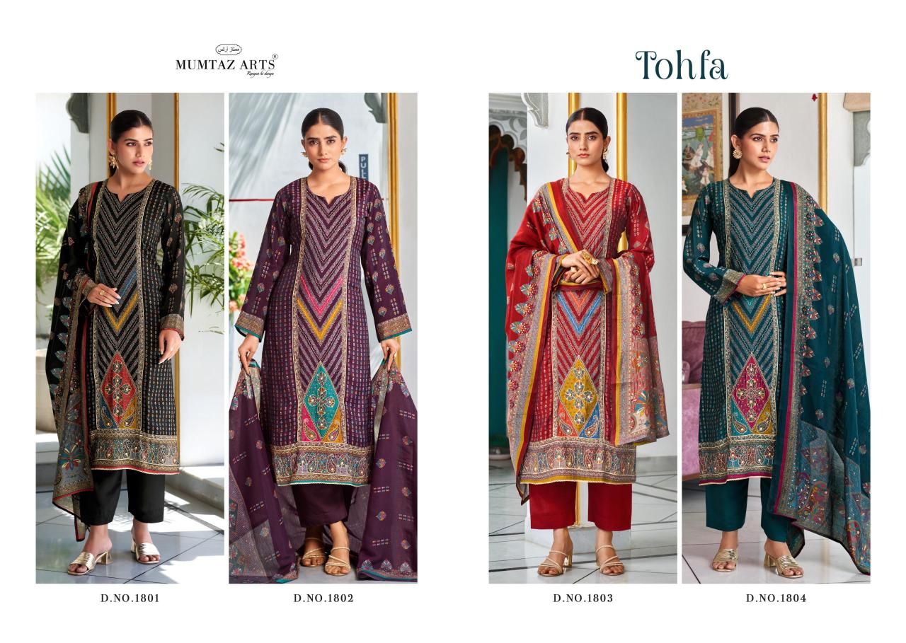 Mumtaz Arts Tohfa catalog fancy dress material wholesale in mumbai