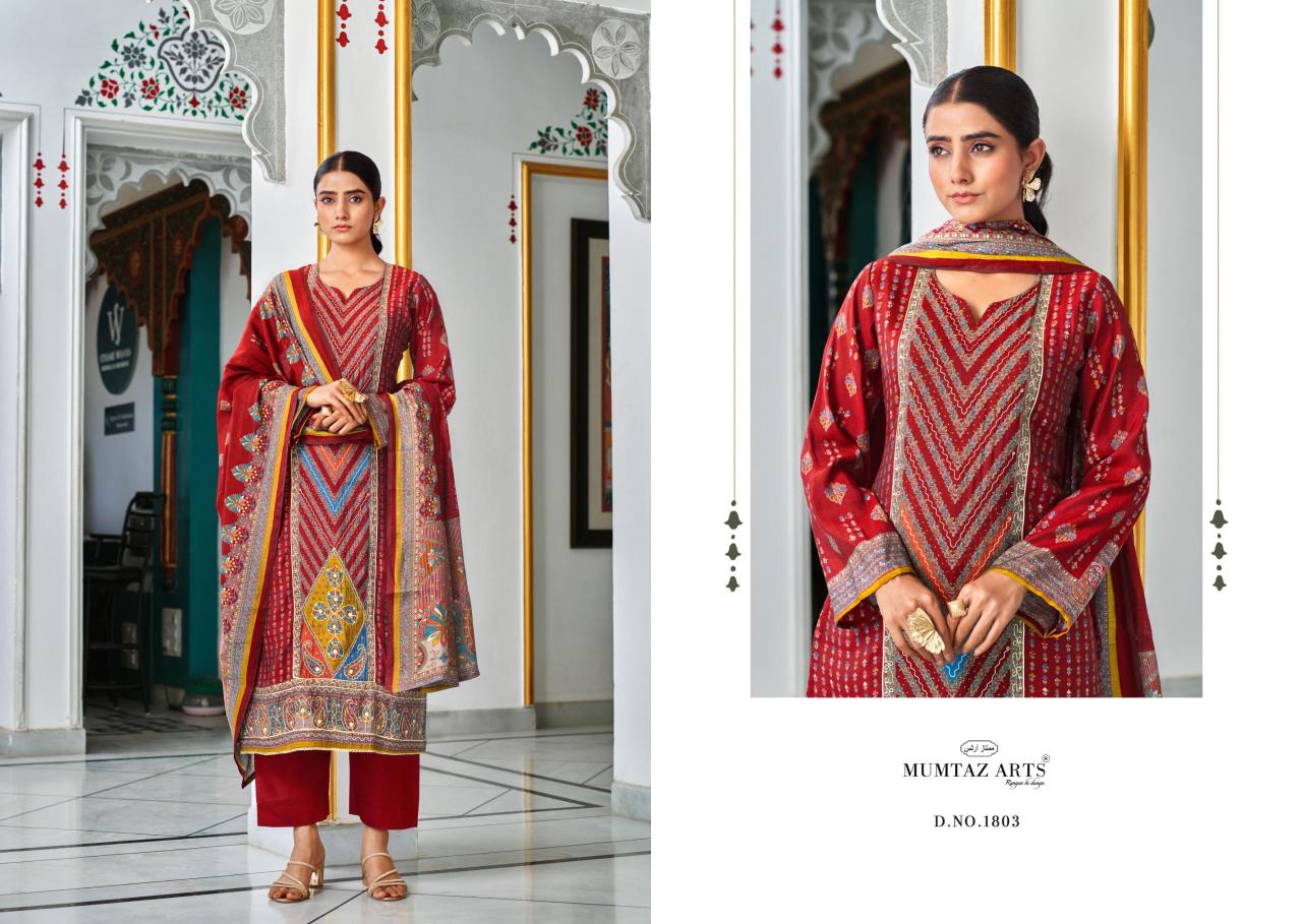 Mumtaz Arts Tohfa catalog fancy dress material wholesale in mumbai