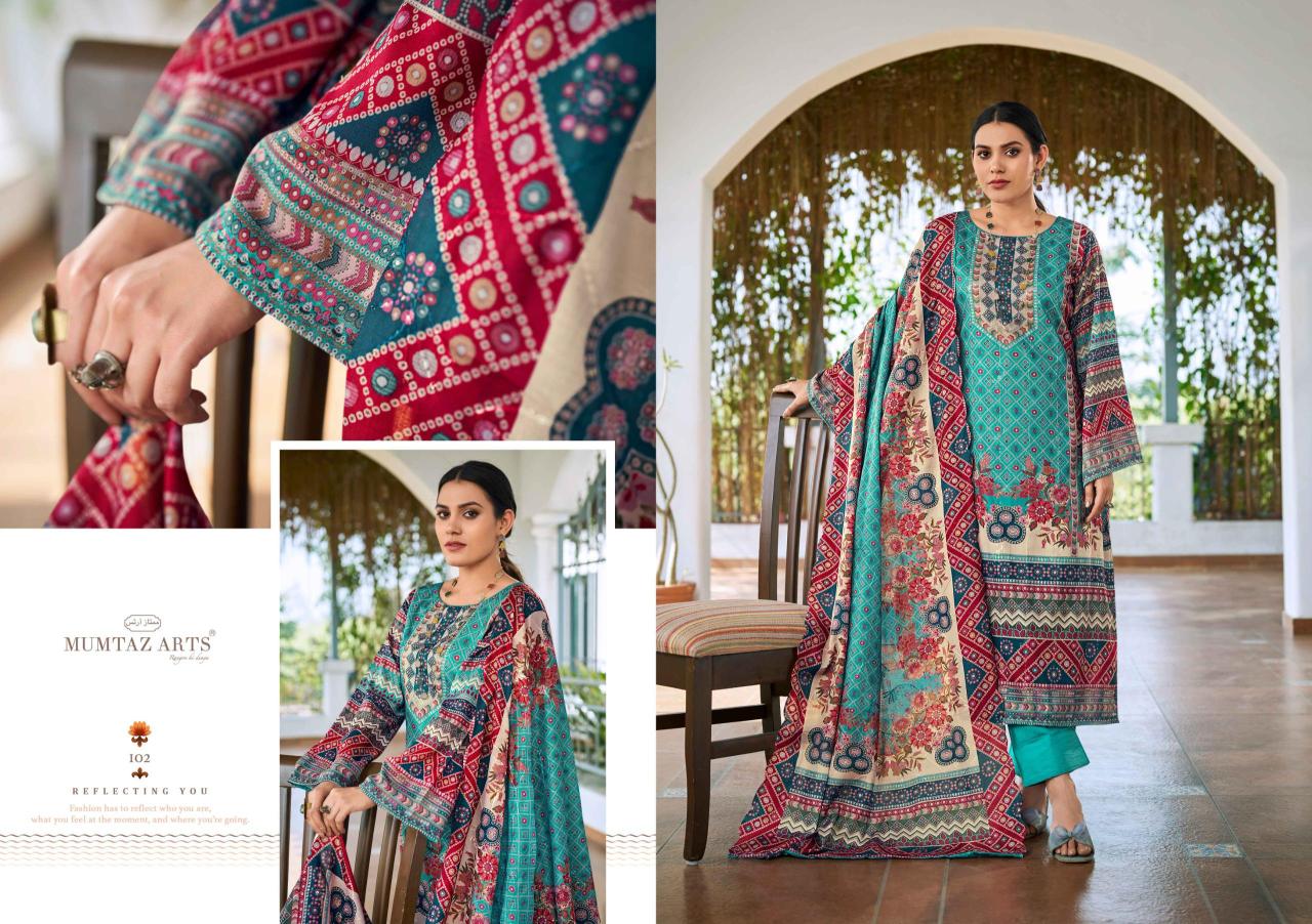 Mumtaz Arts Zareen catalog wholesale ladies dress material suppliers in vadodara