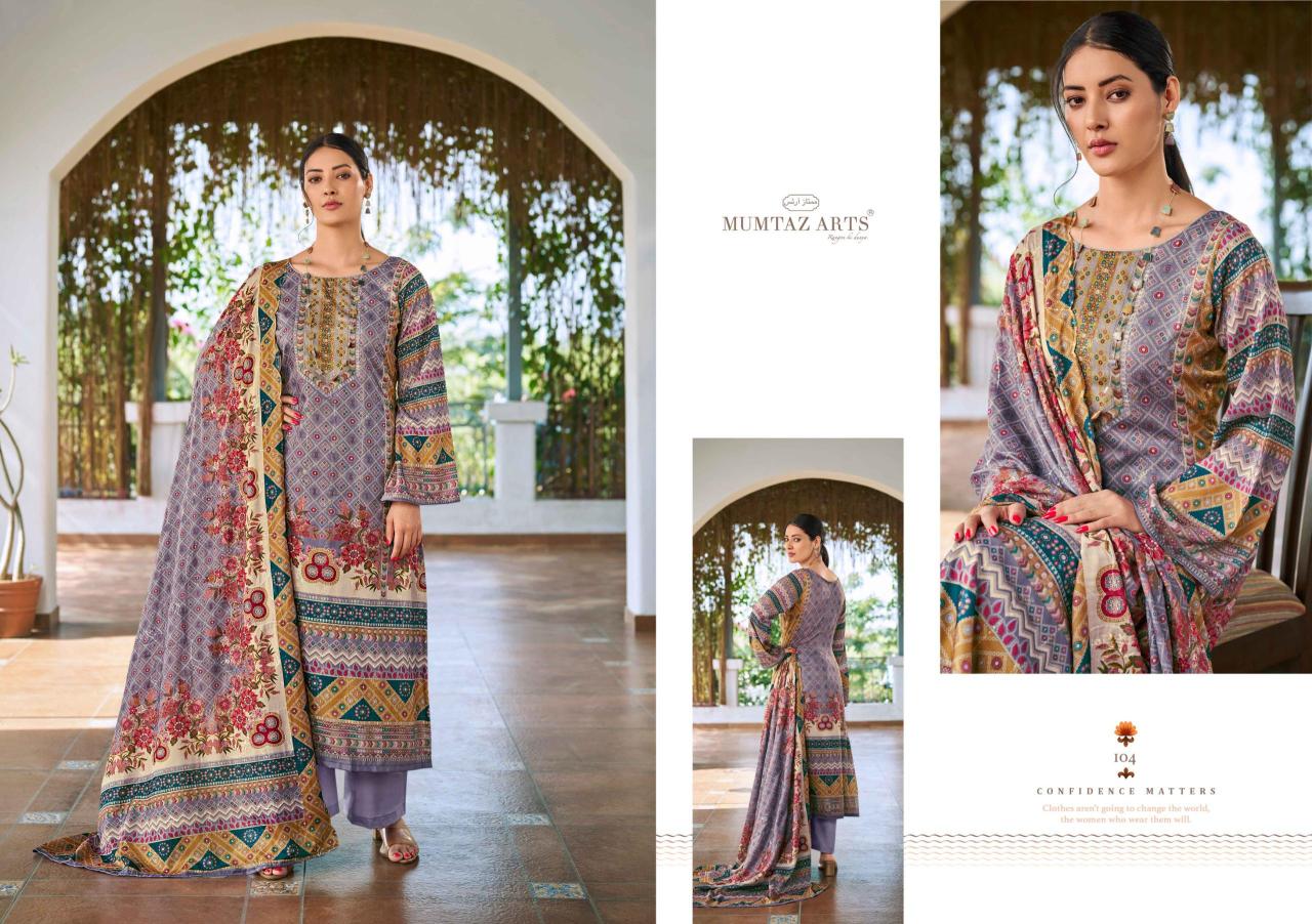 Mumtaz Arts Zareen catalog wholesale ladies dress material suppliers in vadodara