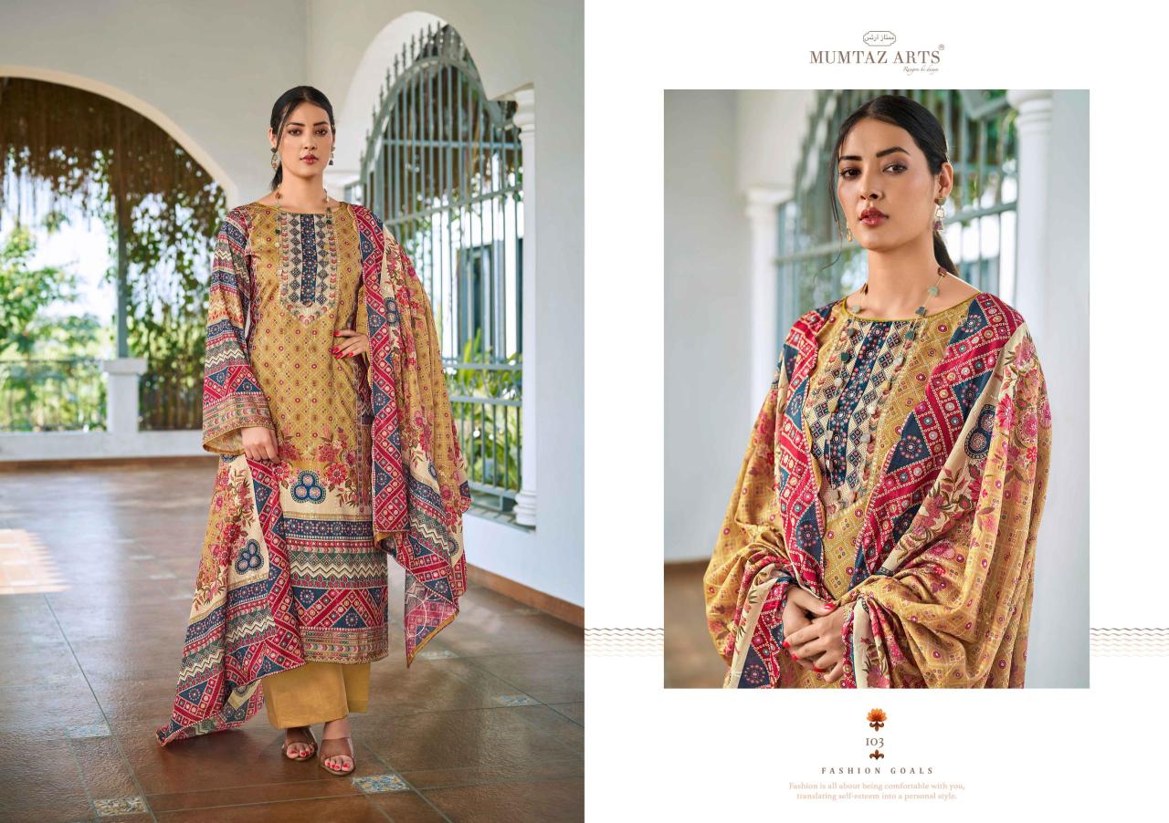 Mumtaz Arts Zareen catalog wholesale ladies dress material suppliers in vadodara
