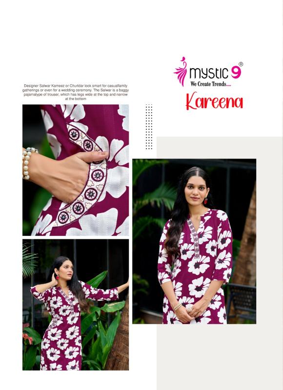 Mystic 9 Kareena vol 1 catalog co ord sets manufacturers in india