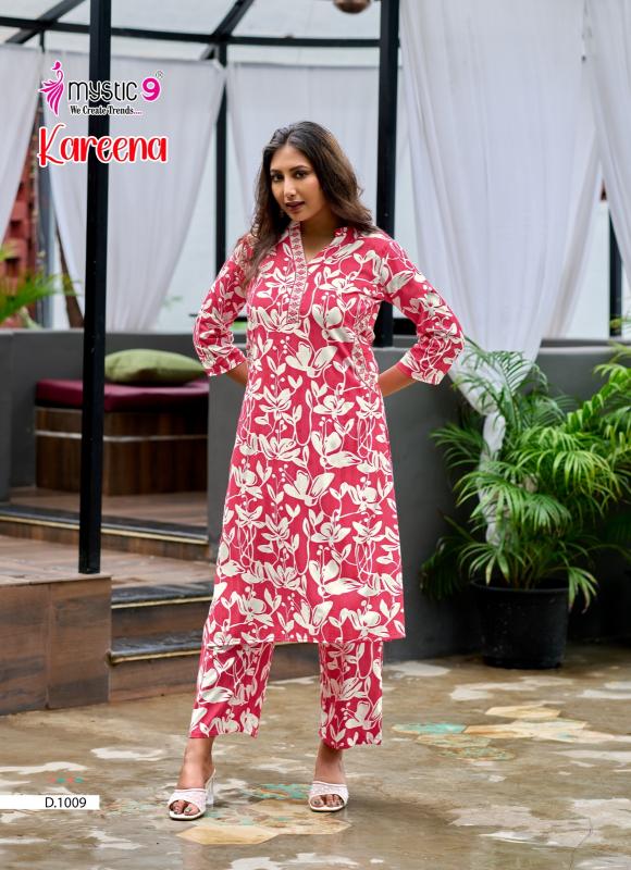 Mystic 9 Kareena vol 1 catalog co ord sets manufacturers in india