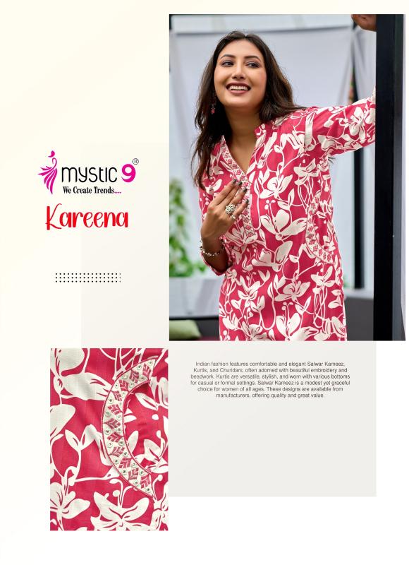 Mystic 9 Kareena vol 1 catalog co ord sets manufacturers in india