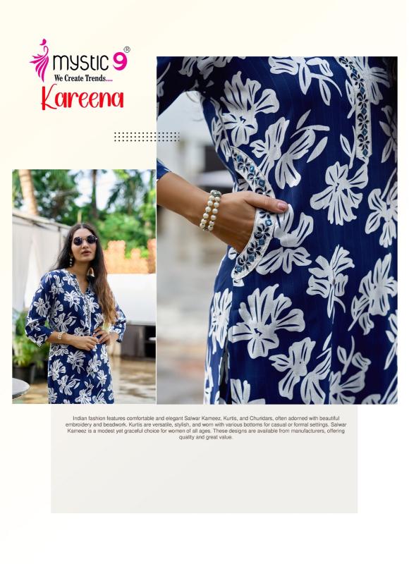 Mystic 9 Kareena vol 1 catalog co ord sets manufacturers in india