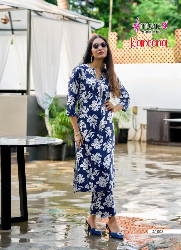 Mystic 9 Kareena vol 1 catalog co ord sets manufacturers in india