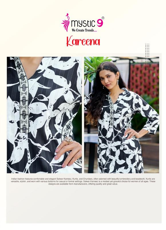 Mystic 9 Kareena vol 1 catalog co ord sets manufacturers in india