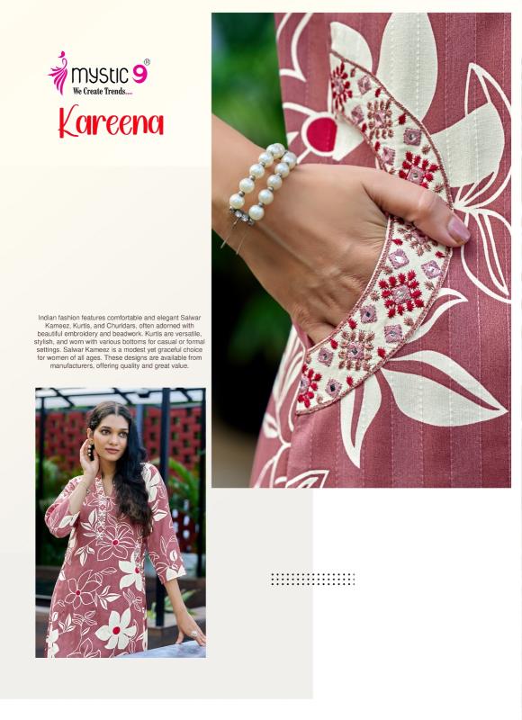 Mystic 9 Kareena vol 1 catalog co ord sets manufacturers in india