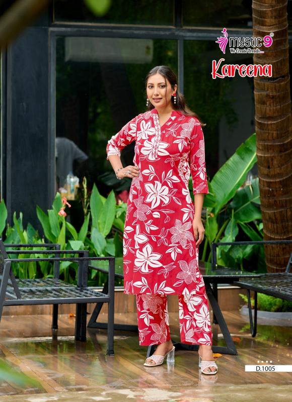 Mystic 9 Kareena vol 1 catalog co ord sets manufacturers in india