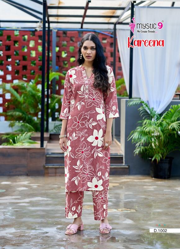 Mystic 9 Kareena vol 1 catalog co ord sets manufacturers in india