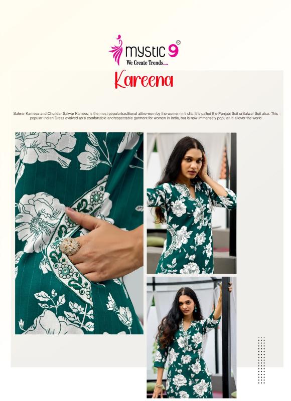 Mystic 9 Kareena vol 1 catalog co ord sets manufacturers in india