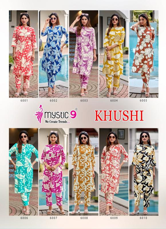 Mystic 9 Khushi Vol 6 catalog modest co ord sets wholesale