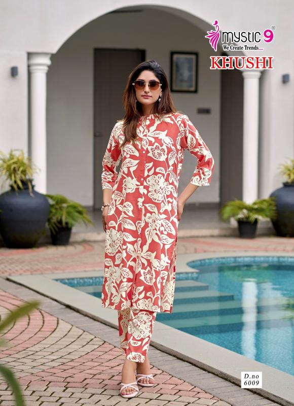 Mystic 9 Khushi Vol 6 catalog modest co ord sets wholesale
