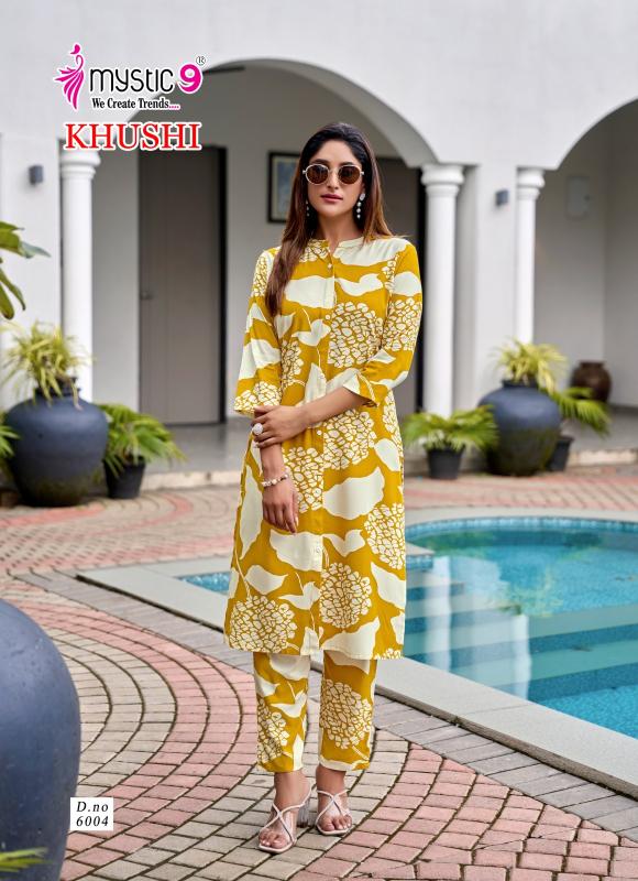 Mystic 9 Khushi Vol 6 catalog modest co ord sets wholesale