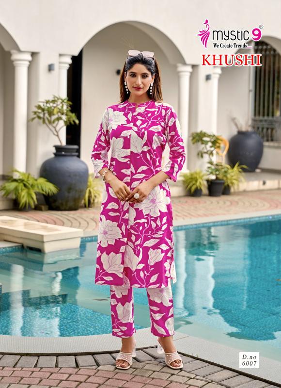 Mystic 9 Khushi Vol 6 catalog modest co ord sets wholesale