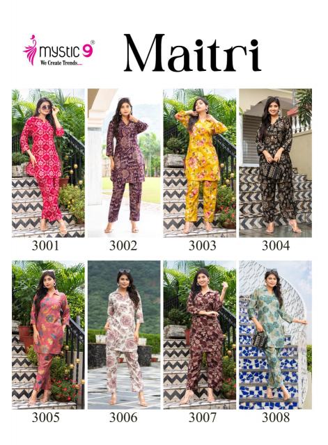Mystic 9 Maitri vol 3 catalog co ord set wholesale