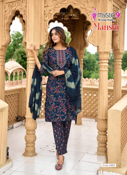 Mystic 9 Manshi vol 1 catalog wholesale kurti suppliers in surat