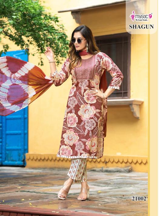 Mystic9 Shagun Vol-21 – Kurti Pant With Dupatta - Wholesale Catalog