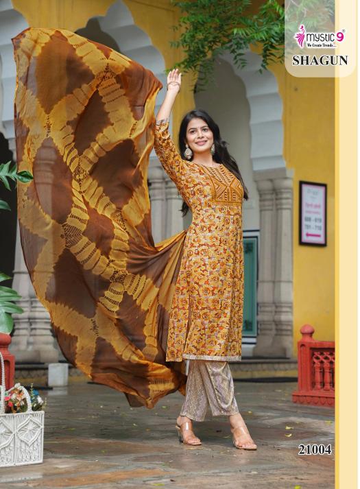 Mystic9 Shagun Vol-21 – Kurti Pant With Dupatta - Wholesale Catalog