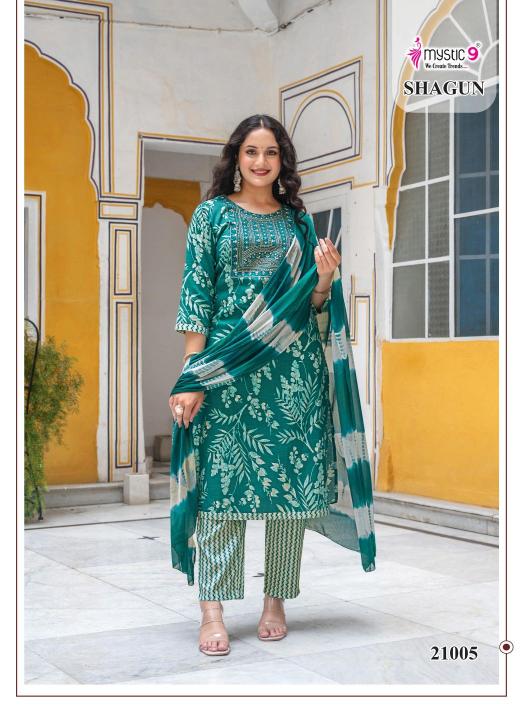 Mystic9 Shagun Vol-21 – Kurti Pant With Dupatta - Wholesale Catalog