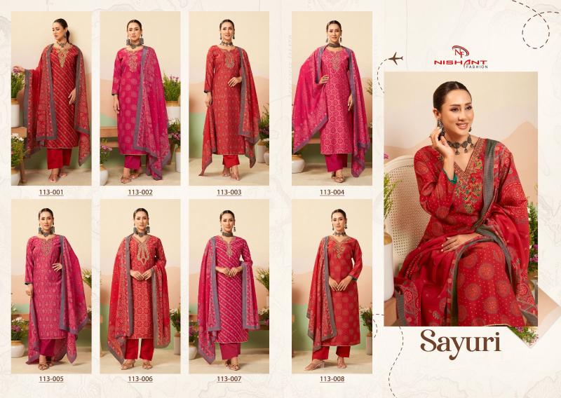 Nishant Sayuri catalog wholesalers of dress materials