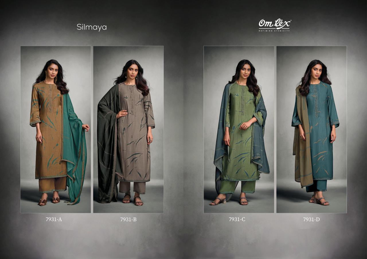 Omtex Silmaya catalog unstitched salwar kameez suppliers in surat