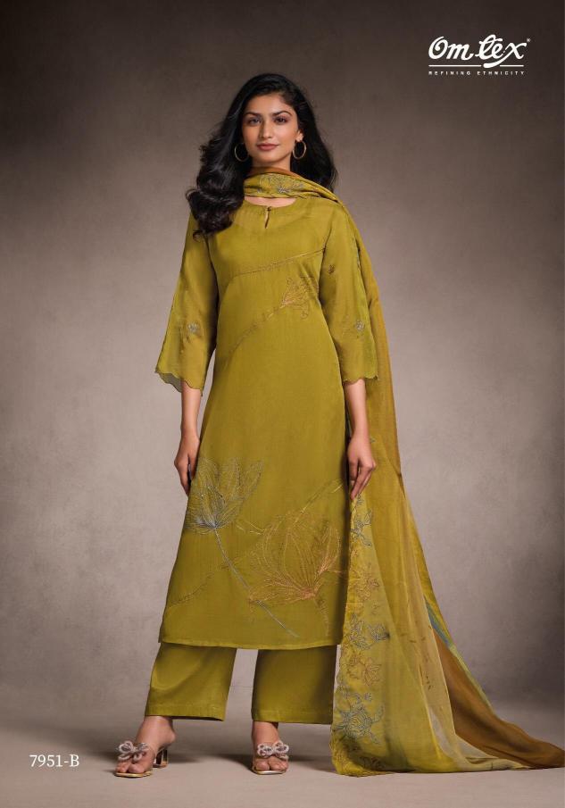 Omtex Tanira catalog unstitched salwar kameez wholesalers in kolkata