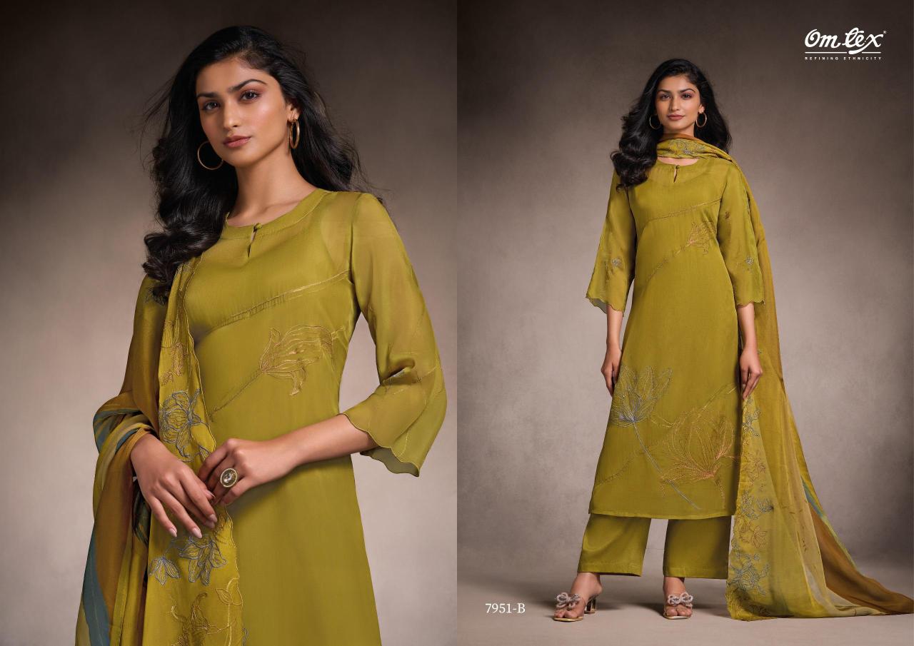 Omtex Tanira catalog unstitched salwar kameez wholesalers in kolkata