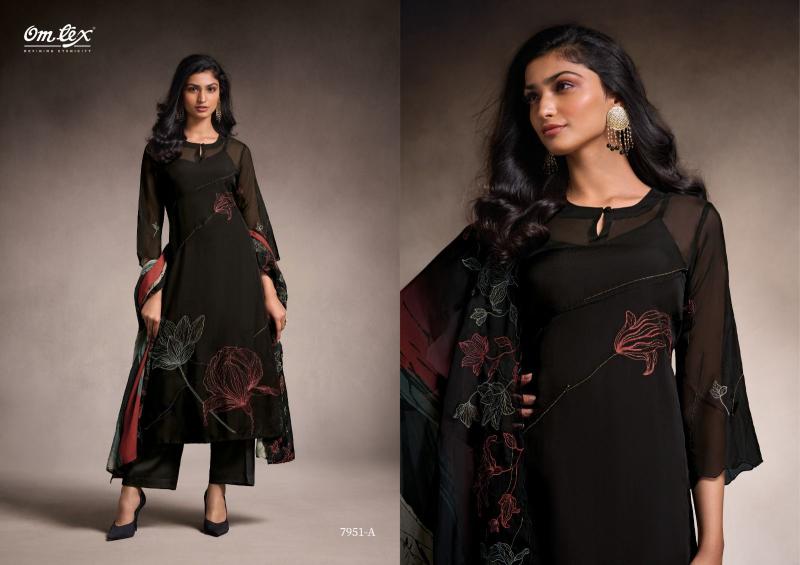 Omtex Tanira catalog unstitched salwar kameez wholesalers in kolkata