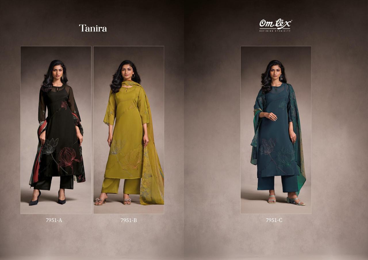Omtex Tanira catalog unstitched salwar kameez wholesalers in kolkata