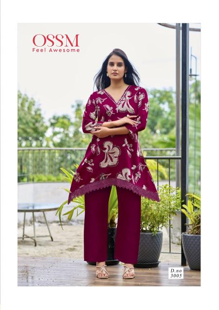 Ossm Lifestyle vol 3 catalog co ord sets manufacturers in india