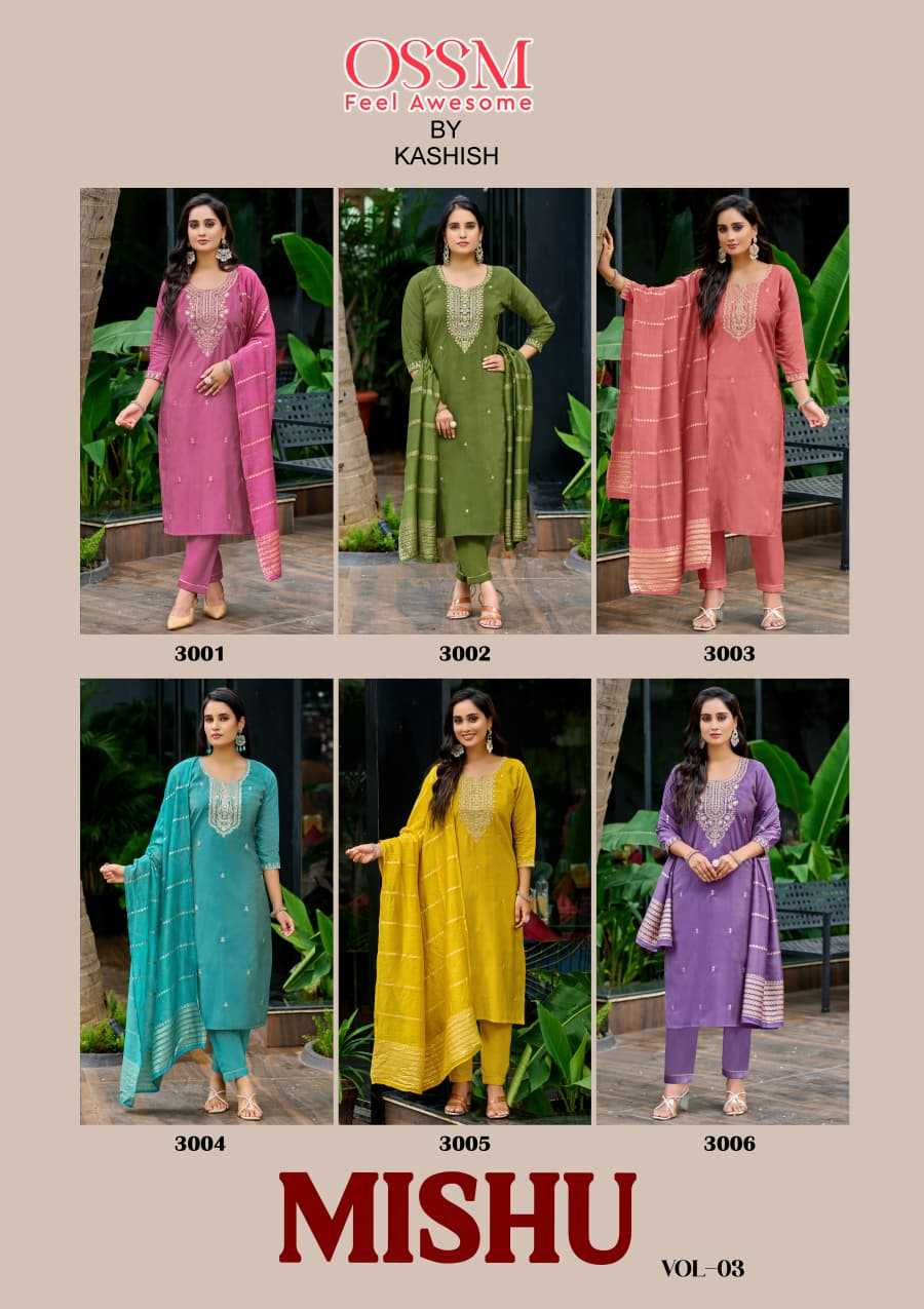 Ossm Mishu Vol 3 catalog kurti exporter in surat