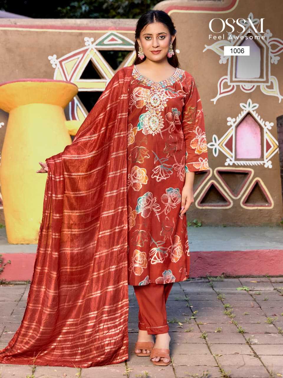 Ossm Muskan Vol 9 Catalog westside kurti india