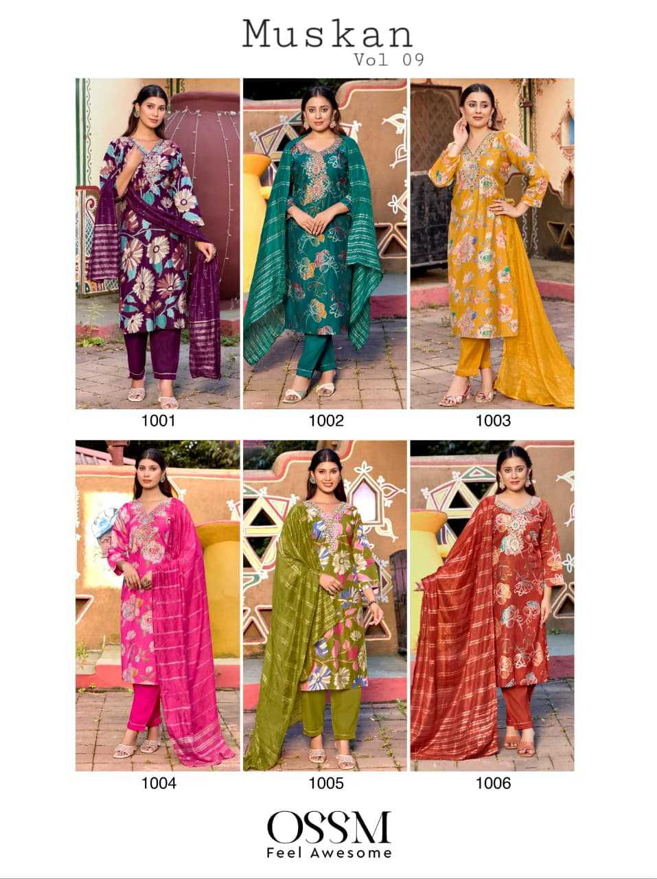Ossm Muskan Vol 9 Catalog westside kurti india