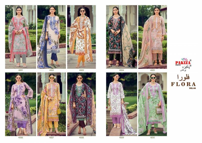 Pakiza Flora Vol 4 catalog pakistani suits wholesale in gujarat 