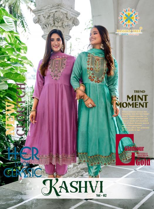 Passion Tree Kashvi vol 2 catalog wholesale anarkali kurtis