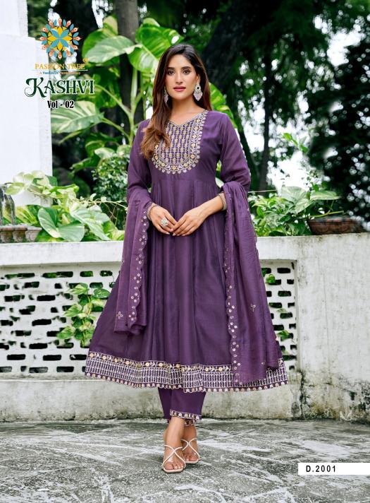 Passion Tree Kashvi vol 2 catalog wholesale anarkali kurtis