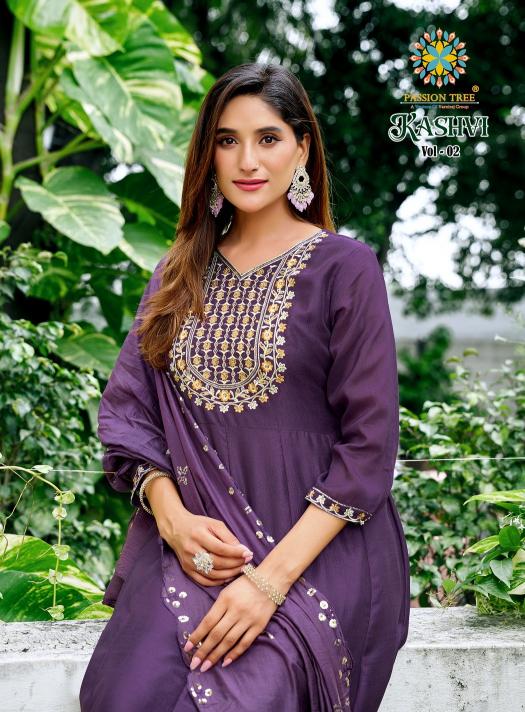 Passion Tree Kashvi vol 2 catalog wholesale anarkali kurtis