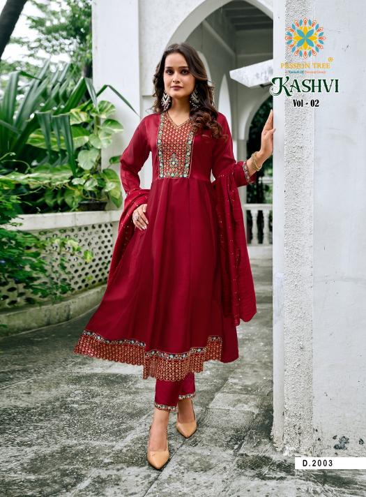 Passion Tree Kashvi vol 2 catalog wholesale anarkali kurtis
