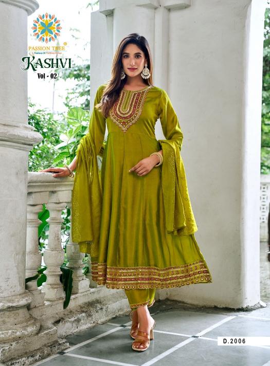 Passion Tree Kashvi vol 2 catalog wholesale anarkali kurtis