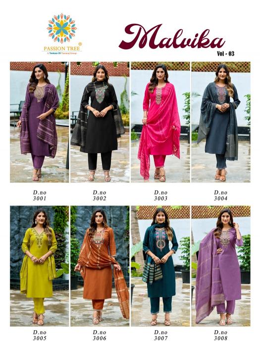 Passion Tree Malvika Vol 3 Catalog surat wholesale winter kurtis