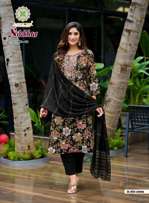 Passion Tree Nikhaar Vol 3 Catalog kurti fabric in surat