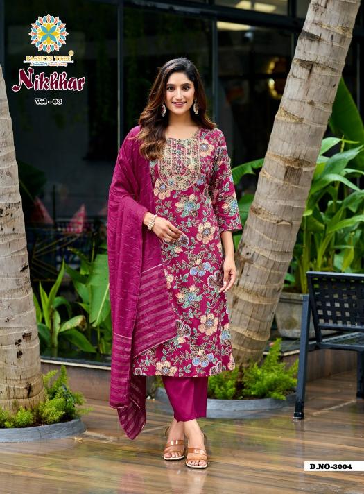 Passion Tree Nikhaar Vol 3 Catalog kurti fabric in surat